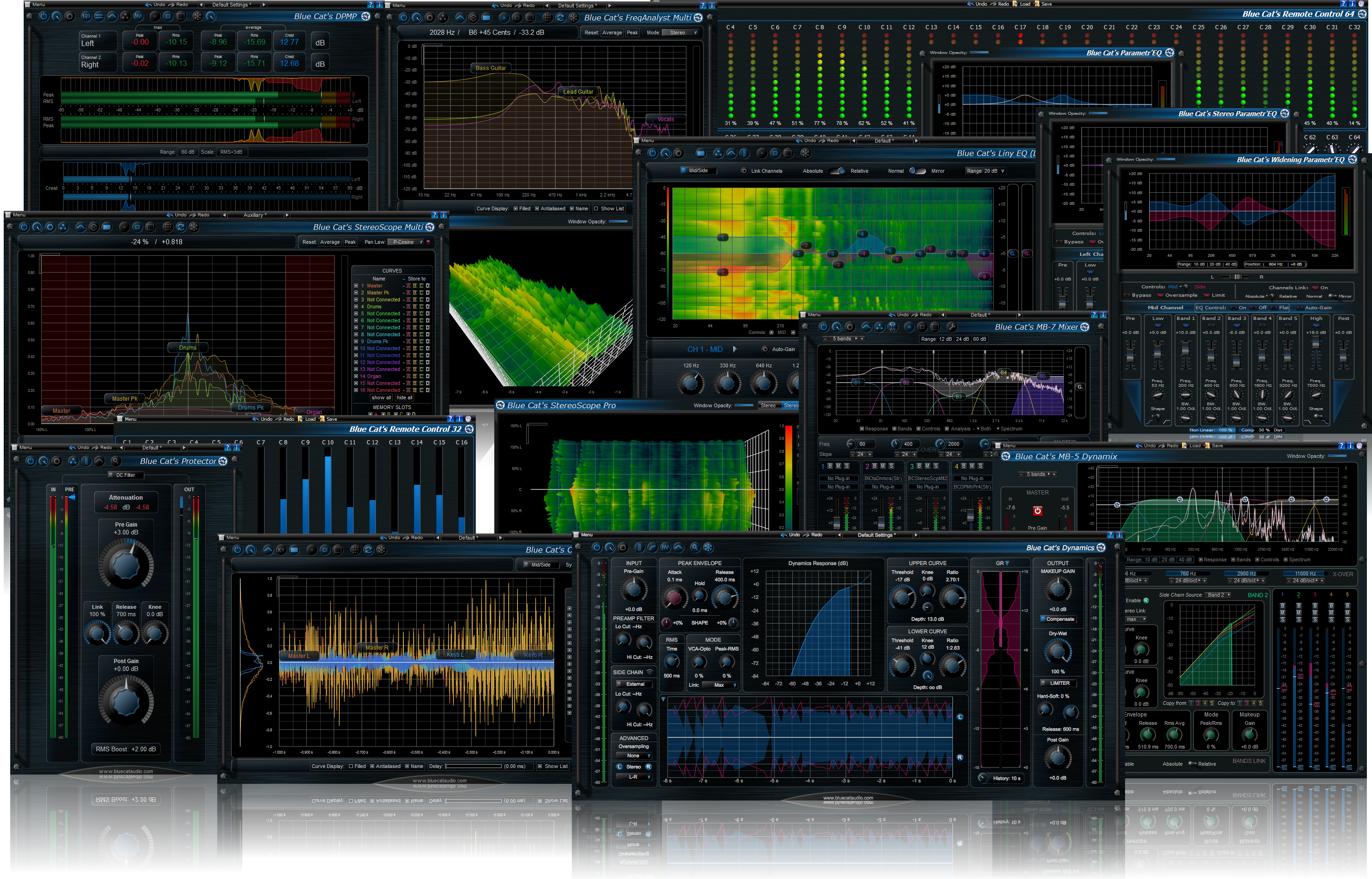 Blue Cat’s Freeware Plug-ins Pack II | Audiofader - RecMixMasterSoundDesign