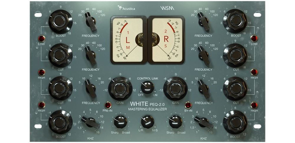 acustica audio PEQ White Eq virtual plug-in pro