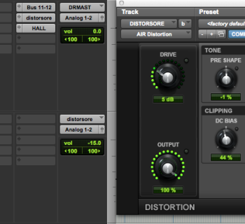 tutorial avid pro tools harmonic exciter distorsore daw software plug-in