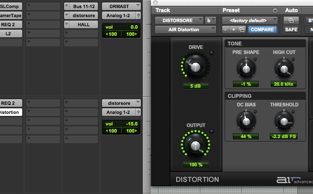 tutorial avid pro tools harmonic exciter distorsore daw software plug-in