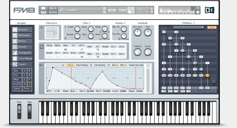 FM8, il synth virtuale a modulazione di frequenze di Native Instruments