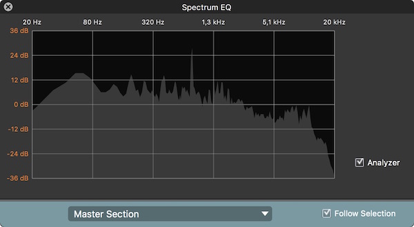 14 Spectrum EQ inserito sul Master