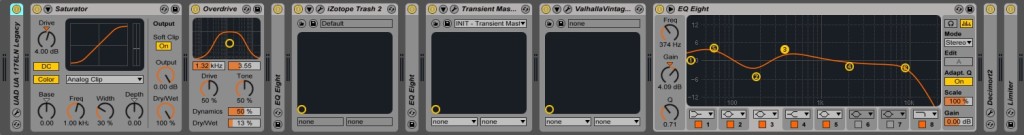 04.5 Signal chain di un Kick su Ableton Live