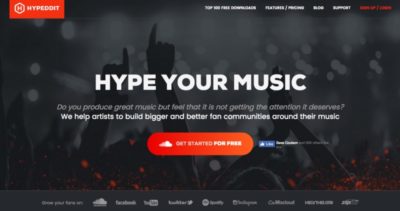 Hypeddit music business promozione social fan