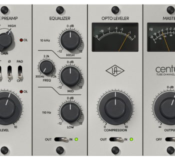 UAD Century Tube channel strip virtual plugin