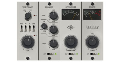 UAD Century Tube channel strip virtual plugin