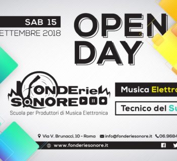 Fonderie sonore Open day scuola school audio recording producer sintesi