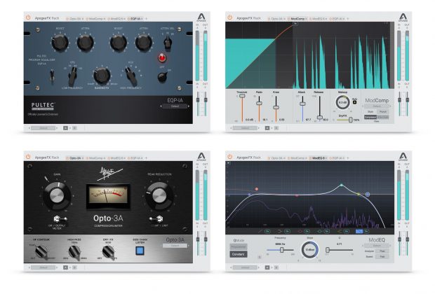 Apogee FX Rack plug-in audio daw fx comp eq vintage modern software