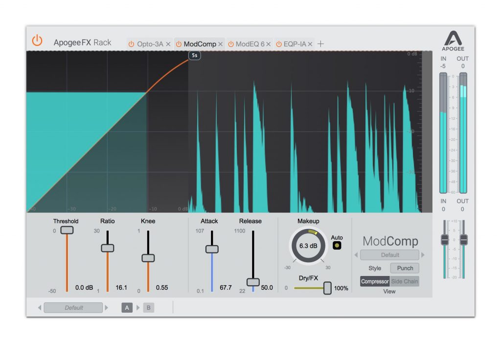 ModComp Apogee FX Rack plug-in audio daw fx comp modern software