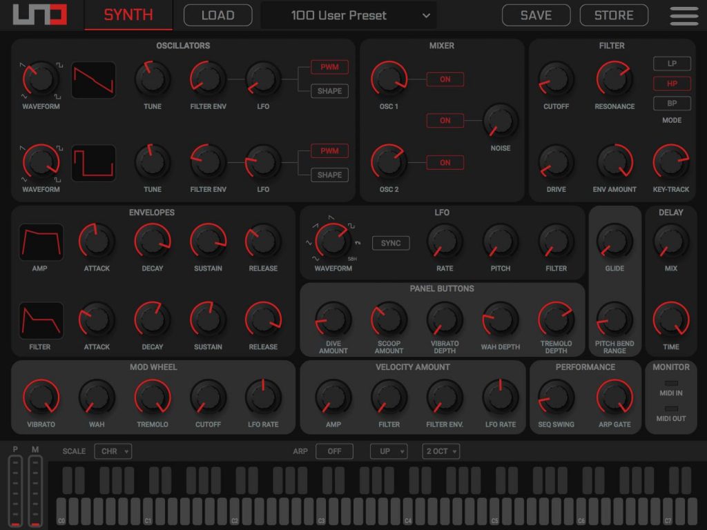 Ik Multimedia UNO Synth sintetizzatore hardware analog