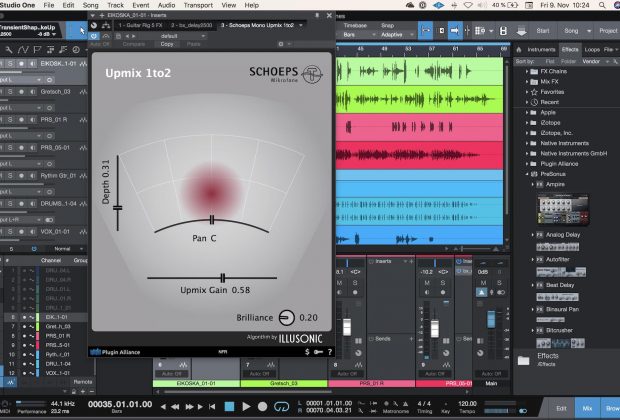 Schoeps UpMix plug-in audio studio one presonus daw software virtual