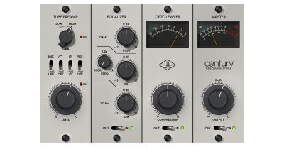 UAD Century Tube Channel Strip universal audio software plug-in