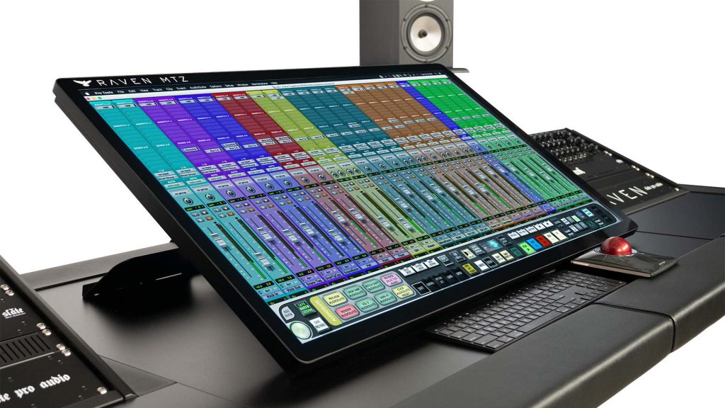 Slate Pro Audio Raven MTZ monitor touch screen mix rec master edit audio pro digiland audiofader