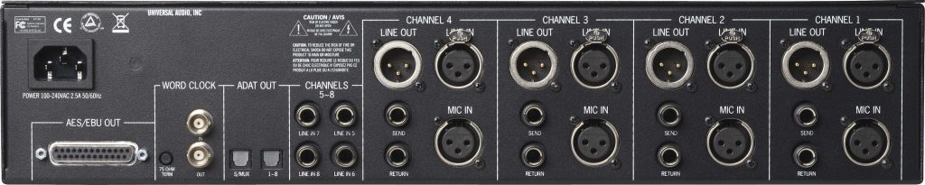 Universal Audio 4-710d test hardware pre outboard analog audiofader