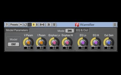 Voxengo Warmifier plug-in audio daw virtual harmonix exciter valve tube audiofader