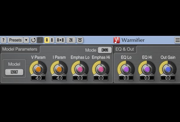 Voxengo Warmifier plug-in audio daw virtual harmonix exciter valve tube audiofader