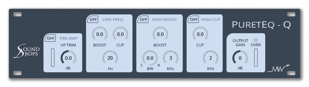 Acustica Audio Pureteq virtual plug-in audio tool software daw nebula audiofader