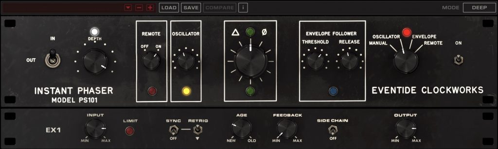 Eventide software Instant Phaser mkII virtual plug-in audio fx mix audiofader