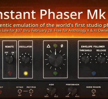 Eventide software Instant Phaser mkII virtual plug-in audio fx mix audiofader