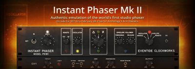 Eventide software Instant Phaser mkII virtual plug-in audio fx mix audiofader