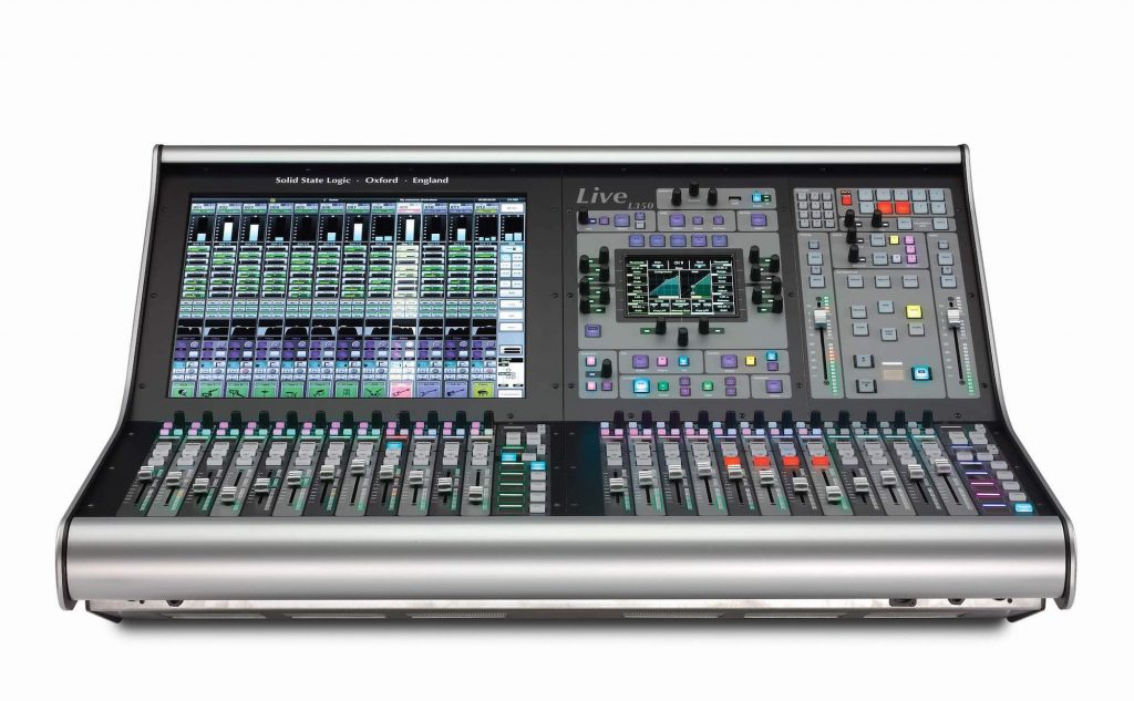 SSL Live l350 console mixer hardware hybrid digital analog modsart audiofader