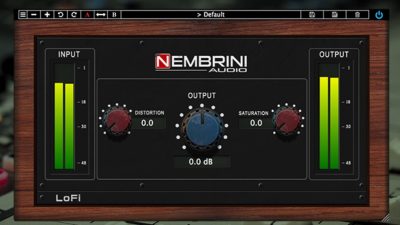 Nembrini LoFi plug-in free gratis freeware mix pro audio audiofader