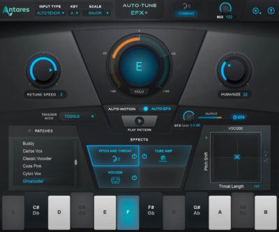 Antares AutoTune EFX+ plug-in audio fx daw software audiofader