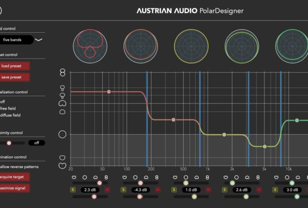 Austrian Audio PolarDesigner plug-in audio software virtual daw fx mic oc818 audiofader