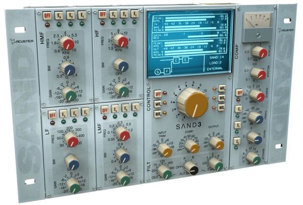 Acustica Audio Sand3 comp eq channel strip plug-in mix virtual daw software pro audiofader