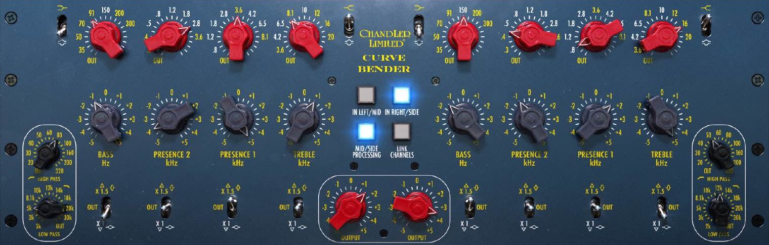 Softube Chandler Limited Curve Bender Mastering EQ virtual audiofader