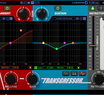 Boz Digital Labs Transgressor plug-in transient shaper software daw virtual audiofader