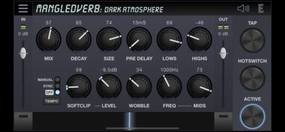 Eventide Mangledverb app iphone ipad software plug-in audio fx reverb distortion audiofader