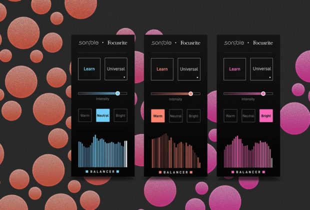 Focusrite Sonible Balancer plug-in software daw virtual audiofader