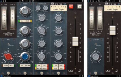 Plugin Alliance Lindell Audio 80series mix virtual analog neve software daw audiofader