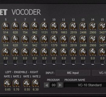 Full Bucket Vocoder plug-in audio virtual instrument audiofader