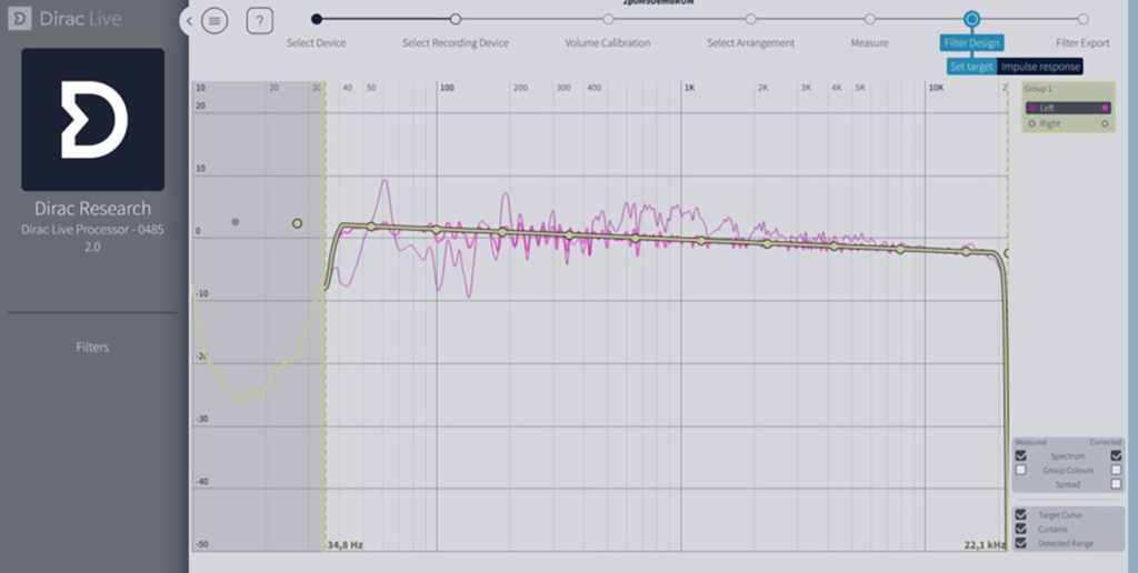 Dirac Live for studio software daw plug-in audio correzione acustica audiofader