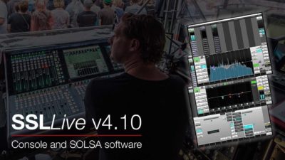 SSL Live v4.10 update aggiornamento software plug-in audio pro virtual mix processing audiofader