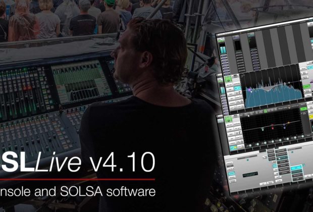 SSL Live v4.10 update aggiornamento software plug-in audio pro virtual mix processing audiofader