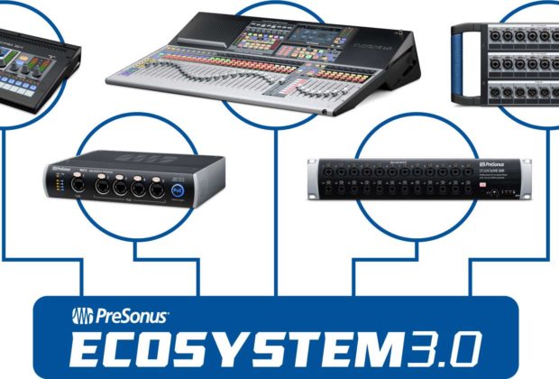 PreSonus Ecosystem 3.0 studiolive mixer live digital studio midi music update audiofader