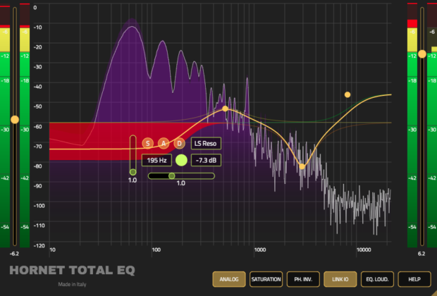 Hornet Total Eq virtual eq plug-in software daw processing audiofader