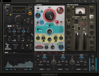 Waves MultiMod Rack virtual distortion fx mix software audiofader