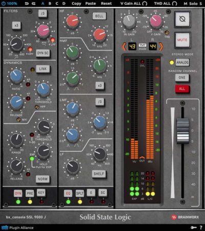 bx_console SSL 9000J plugin alliance plug-in audio mix virtual audiofader