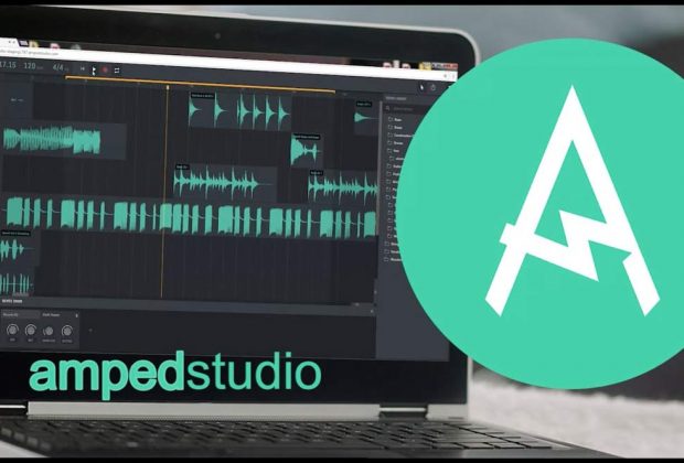 Amped Studio daw software web online internet audio pro plug-in vst2 audiofader