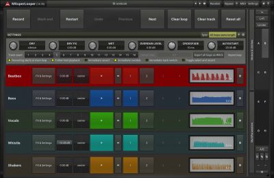 Melda Production MSuperLooper plug-in audio producer looper dj mix audiofader