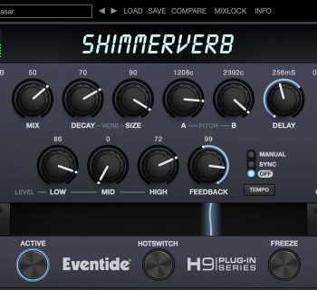 Eventide ShimmerVerb plug-in audio virtual mix mixing processing reverb audiofader