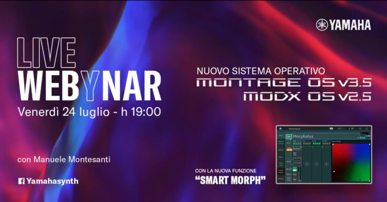 yamaha live webinar Manuele Montesanti montage smart morph audiofader