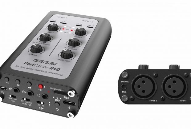 CEntrance PortCaster hardware studio live pro audio recording rec interfaccia player mobile iOS android macosx windows audiofader