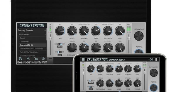 Eventide plug-in audio pro software mix fx ipad iphone ios mac pc crushstation crystals micropitch rotary shimmerverb spring undulator