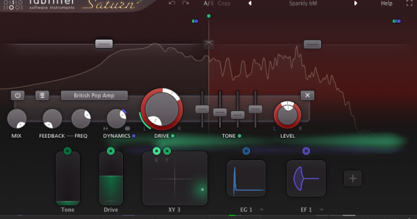 FabFilter Saturn 2 test software virtual mix harmonic exciter distortion andrea scansani daw audiofader