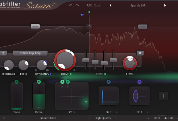 FabFilter Saturn 2 test software virtual mix harmonic exciter distortion andrea scansani daw audiofader